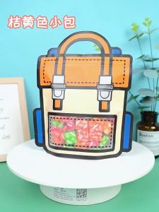 Gift Bag [10pcs] (109) School Bag Zip lock Zipper Bag Snacks Candy Biscuit Portable Goodies Small Cartoon Gift Packaging Bag 礼物袋礼品袋购物袋