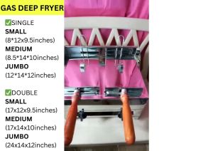 COD! Double and Single GAS DEEP FRYER COD 3liters each pan gas type