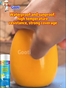 GOOTI High Gloss Spray Paint Anti-Rust Paint Multi Purpose Waterproof Odorless For lron Door Furniture Motorcycle Metal Wood