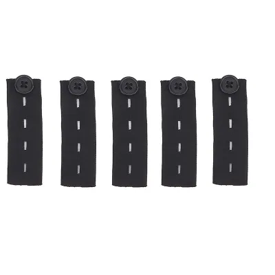 5Pcs Jeans Waist Extension Buckle Unisex Waistband Button Pant Elastic Extender Button Waist Belt Adjustable Extension Buckle