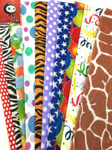 Colorful Crepe Paper Handmade Paper Kindergarten Art Workshop Creative DIY Cultural Supplies 10 Rolls Set Small Eight Old Woman