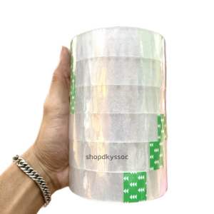 Solasi Lakban 12mm 24mm Bening 90yard Opp Tape Bening Transparan