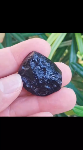 Natural Raw Tektite Meteorite Stone From Malaysia/Genuine Raw Black Tektite