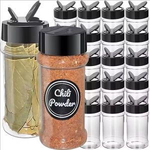 Transparent Seasoning Jars with Lid / Spice Storage Jar / Spice Condiment Storage Bottles / Household Kitchen Spice Container Bottle / for Spice Salt Pepper