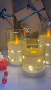 Nến pin nến đèn led decor nhà hàng quán cafe trang trí sự kiện đám cưới an toàn tuyệt đối tặng kèm pin