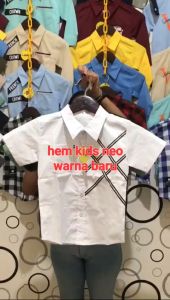 hem kids 315 kemeja anak laki laki bahan katun stretch(bisa melar) umur 5-12th/COD