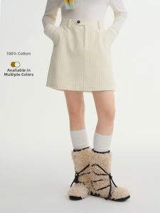 DUSHU | Trendy Warm Knitted Slim Waist High Waisted Flare A-line Skirt for Curvy Women