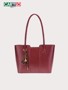 CARTELO | Luxury Mothers Day Gift Large Capacity Leather Red Tote Bag