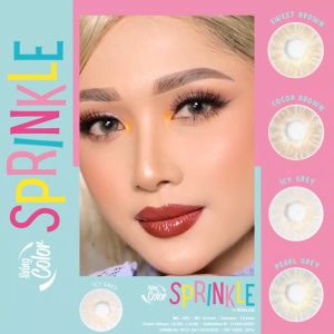 Paket Softlens Normal Living Color SPRINKLE 14.4mm + Cairan Soflens 60ml Gratis Tempat Soflens