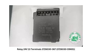 1pc Relay 24V 13 Terminals 3726030-367 (3726030-D9651) - High Quality