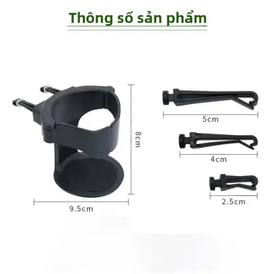 Giá Đỡ Cốc Nước Đa Năng Gắn Khe Gió Ô Tô Có Thể Điều Chỉnh Màu Đen Chất Liệu ABS Dùng Được Cho Ô Tô Xe Tải Xe Hơi Giá Để Cốc Cà Phê