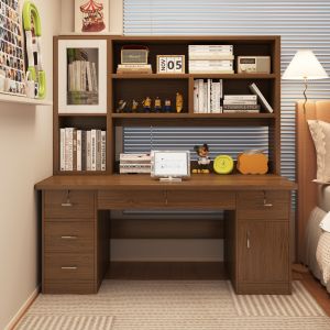 ZHUOHE | Multi-functional Writing Computer Desk with Drawer and Bookshelf