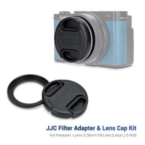 JJC Filter Adapter and Lens Cap Kit For Panasonic Lumix S 26mm f/8 Lens (Leica L) S-R26 Allow Putting 58mm Filter and Lens CapNo Vignetting No Glare or Reflections