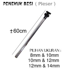 PENEKUK BESI BETON PANJANG 60cm MATA BAJA PER/PIR TANGKAI SHOCKBREAKER MOTOR KWALITAS TERJAMIN