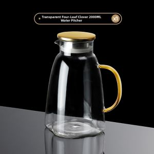 High Borosilicate Heat Resistant Large Capacity Water Pitcher