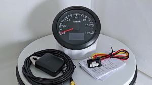 ELING 85mm GPS Speedometer KNOTS KM/H MPH Odometer with 7 Colors Backlight for Car Boat Motorcycle