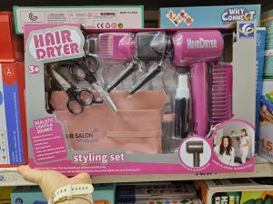 🏅Kids learning🏅ของเล่นเซททำผมเด็ก ของเล่นทำผมเด็ก ไดร์เป่าผมของเล่น