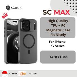 (SG) SCMax Magnetic iPhone 17 Pro Max/ 17Pro/ 17 Air/ 17 TPU+PC Phone Case / Cover