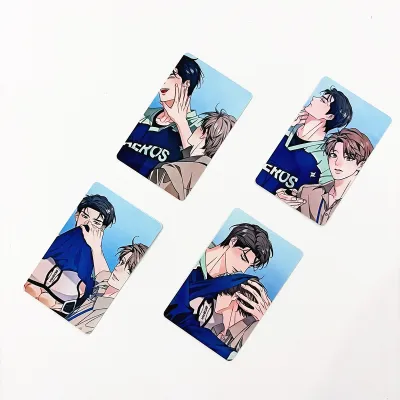 4Pcs/Set Melting Ice Curve Korean Manhwa Lomo Cards - Bai Yinshan & Liu Yian Characters Photo Cards Fans Collection Gift