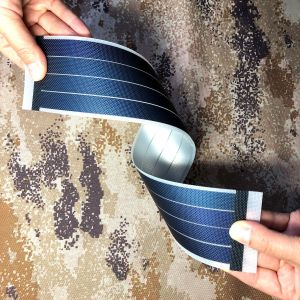 1.35W 6V flexible solar panel thin-film Amorphous silicon camping equipment curly DIY mini solar panel  kit  -Transparent