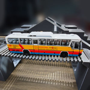 XCRATOYS BFC6120 Simulation Bus 1/64 RC Electric Remote Control Model Car Alloy Car Body Adult Childrens Toys