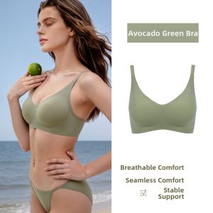 GAINREEL | Cooling Comfortable Bra with Jelly Strip Support No Mark Wire-free Lifting Side Gathering