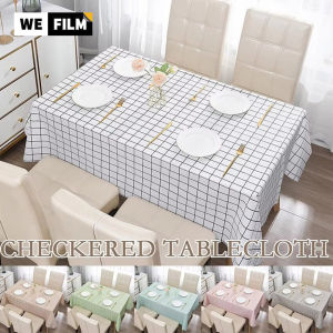 PEVA Table Cloth Waterproof Rectangular & Square Garden Table Cover Stain Tablecloth Oilcloth for Party Hotel Dining Hall Decoration