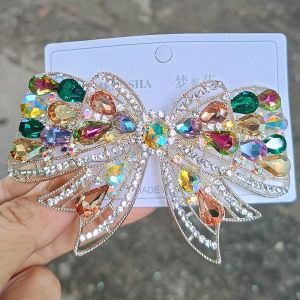 [Cao cấp] Kẹp tóc dành cho nữ tóc ít đính đá pha lê cực sáng  size 7cm