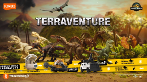 Kidztime x Blokees Jurassic World Terraventure TS03 Series Collectible Figure Blind Box