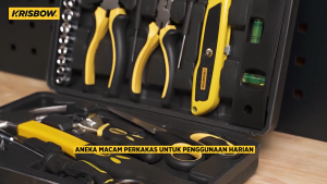 KING OLOEY 19in1 Alat Set Perkakas tukang bengkel Tang Palu Obeng with Box Storage - BG50TC