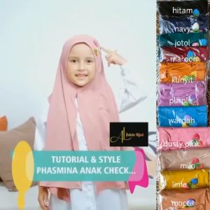 Hijab Anak Strawberry 1-5 Tahun | Jilbab Anak Pashmina Instan Strawberry
