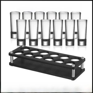 B52 Bullet Cup Shot Glass Bar Cocktail Set White Wine Tequila Mixed Drinks Small Glasses European Style Pure Color Glass Set