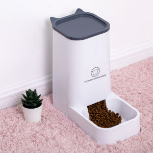 Automatic Large Capacity Pet Water Feeder Dog Bowl Cat Food Bowl No Electric Required Self-Refill Pet Dish Cat Water Basin