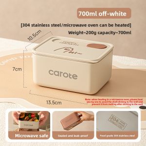CAROTE | Stainless Steel Lunch Box Microwave Safe