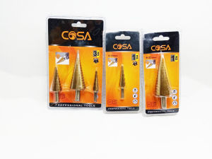 ดอกสว่านเจดีย์ 3ตัวชุด พกพาสะดวก ดอกเจดีย์ ขั้นบันได เจาะรู ขยายรู คว้านรู StepDrill COSA