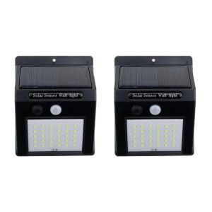 Đèn Tường Năng Lượng Mặt Trời LED Có Cảm Biến Chuyển Động Chống Nước Đèn An Ninh Ngoài Trời 3 Chế Độ - Đèn Đường Năng Lượng Mặt Trời Trang Trí Sân Vườn Nhà Để Xe
