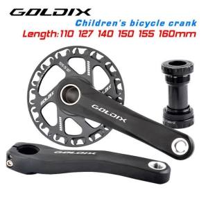 GOLDIX Xe Đạp Siêu Nhẹ Dành Cho Trẻ Em Crankset MTB 28T-36T Hợp Kim Nhôm Quay 110/127/140/150/160mm Dành Cho Xe Đạp Tốc Độ 7/8/9/10