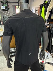 Black Breathable Quick Dry Short Sleeve Summer Ice Silk T-Shirt