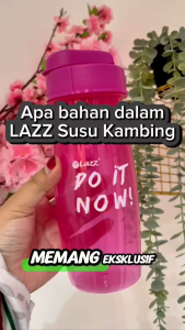 3 Box LAZZ Goat Milk 100% Original HQ | Kurma Asli Choco Strawberry Cafe Deluxe Orgamilk Plus