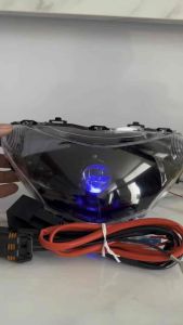 Lampu depan mio new smile custome biled mini Laser socket H4 cahaya biled asli + Relay