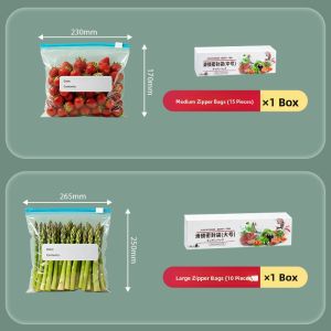 CHUSHE | Food-grade Reusable Freezer Safe Ziplock Fresh Bags