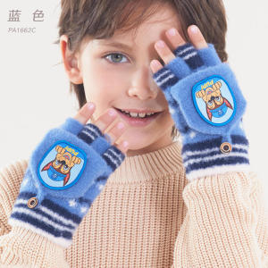 Hot Sale Genuine Paw Patrol Thicken Cross Collar Scarf Kids Girls Glove Warm Winter Muffler Fur Plush Cute Shawl Scarfs Gift