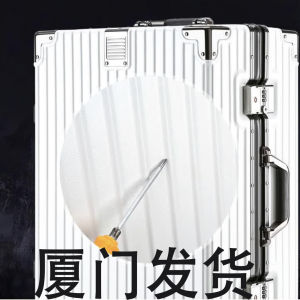 Xiamen Shipping Double Layer Explosion-Proof Zipper Style Luggage 24 Inch Womens Student PC Wear-Resistant Pull Rod Travel Suitcase Carry-On