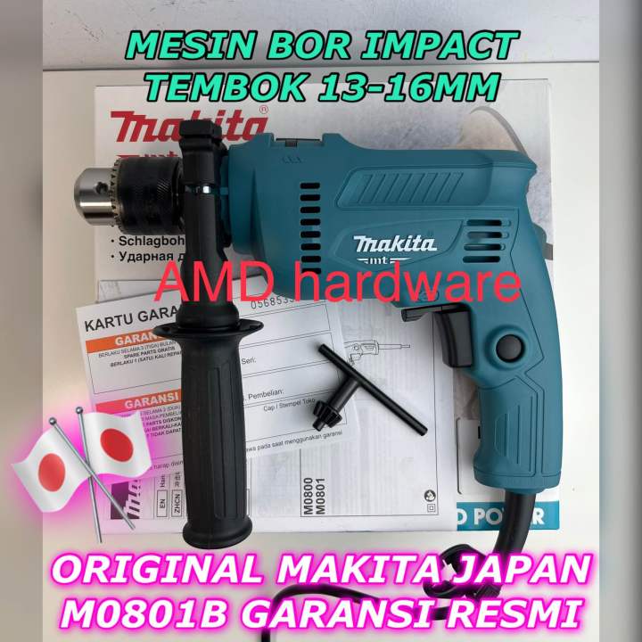ORIGINAL MAKITA M0801B MESIN BOR TEMBOK IMPACT Drill Beton Listrik