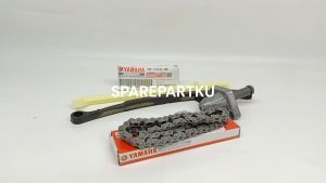 1S7 / 5YP / 50C PAKET TENSIONER JUPITER MX / HEMAT 3 JENIS ( KARET TENSIONER + RANTAI KETENG + TONJOKAN ) / JUPITER MX / VIXION NEW / VIXION NEW / LIDAH TENSIONER + RANTE + SETELAN