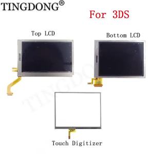 Replacement Top Upper & Bottom Lower Down LCD Screen For 3DS LCD with Touch Screen Digitizer Glass Display Touch Panel