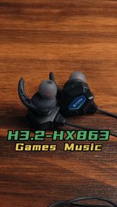 BAVIN HX863 Gaming Earphones HiFi Audio Stereo Surround Sound w/ 3.5mm Jack HD Voice Dual Microphone and Universal