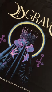 DGRAVE CREATIONS SANCTUM BLACK T-SHIRT