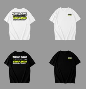 KAOS SIKAP SAYA TERGANTUNG SIKAP ANDA / BAJU KATA KATA PRIA & WANITA DEWASA VIRAL / T-SHIRT COMBAD 30S