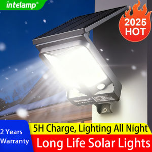 Solar Lights Outdoor with 3 Modes Motion Sensor Super Bright Wall Lamp IP65 Waterproof Street Light for Garden Yard Path Garage